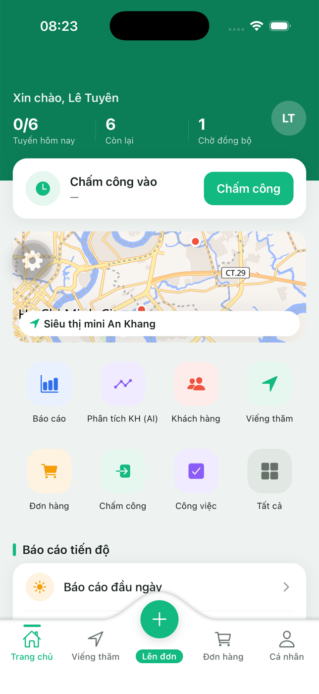 Trang chủ app