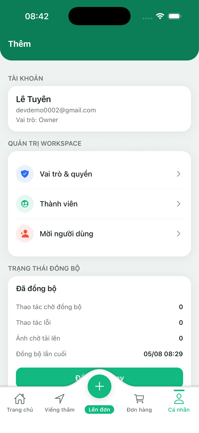 Trạng thái đồng bộ